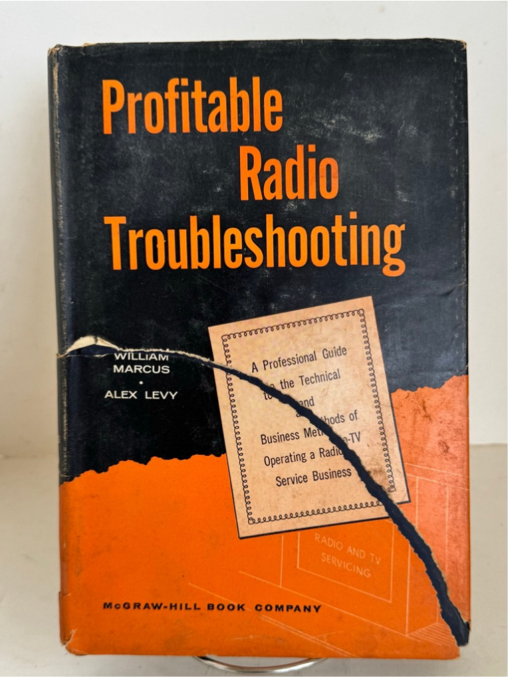Profitable Radio Troubleshooting by W Marcus & A Levy 1956 Radio Repair HC/DJ